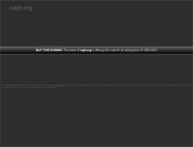 Tablet Screenshot of cajd.org